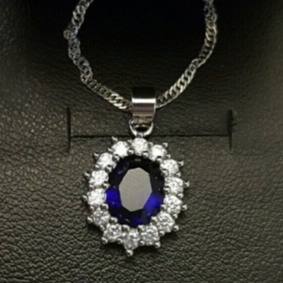 18K Sapphire Elements Swarovski Necklace